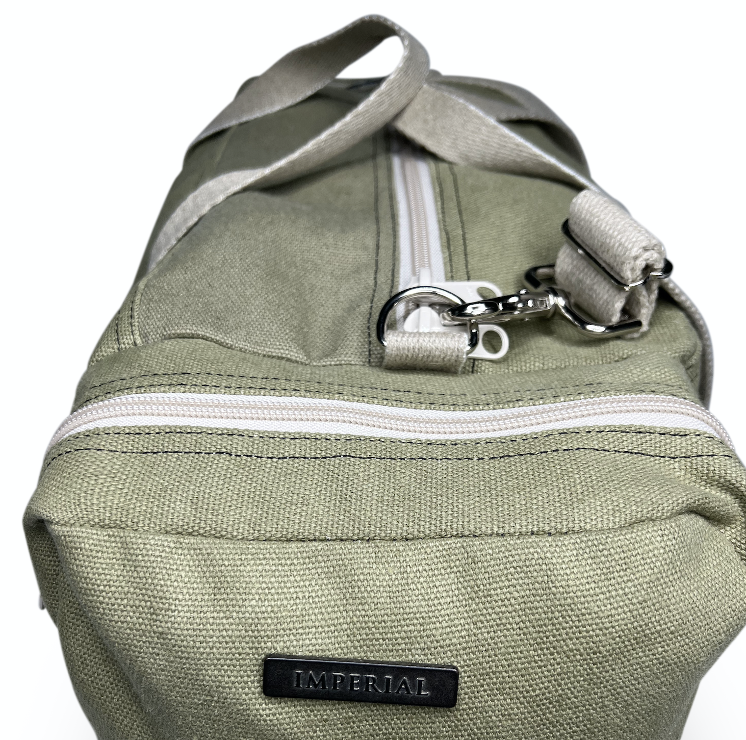 Olive Hemp Duffle Bag