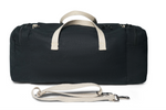 Load image into Gallery viewer, Black Hemp Duffle Bag
