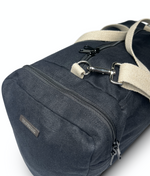 Load image into Gallery viewer, Black Hemp Duffle Bag
