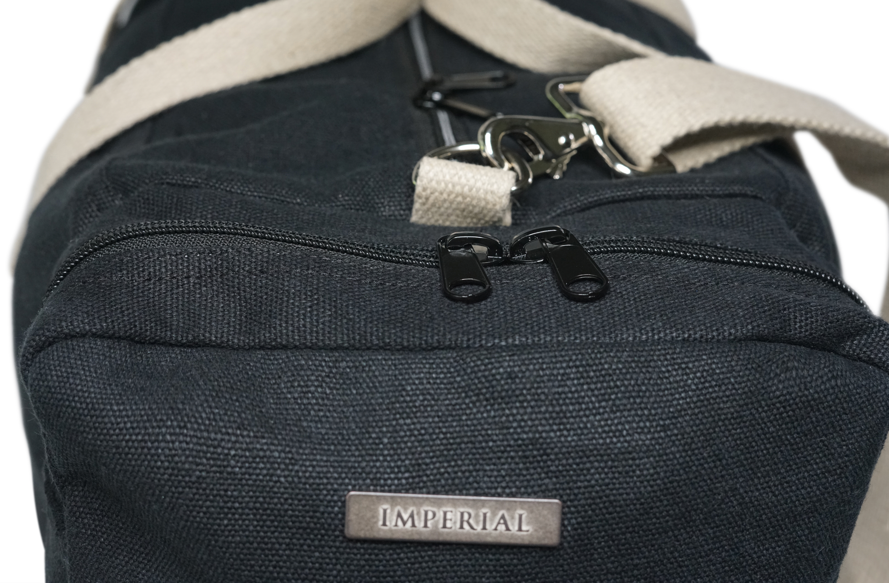 Black Hemp Duffle Bag