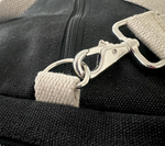 Load image into Gallery viewer, Black Hemp Duffle Bag
