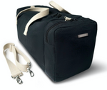 Load image into Gallery viewer, Black Hemp Duffle Bag
