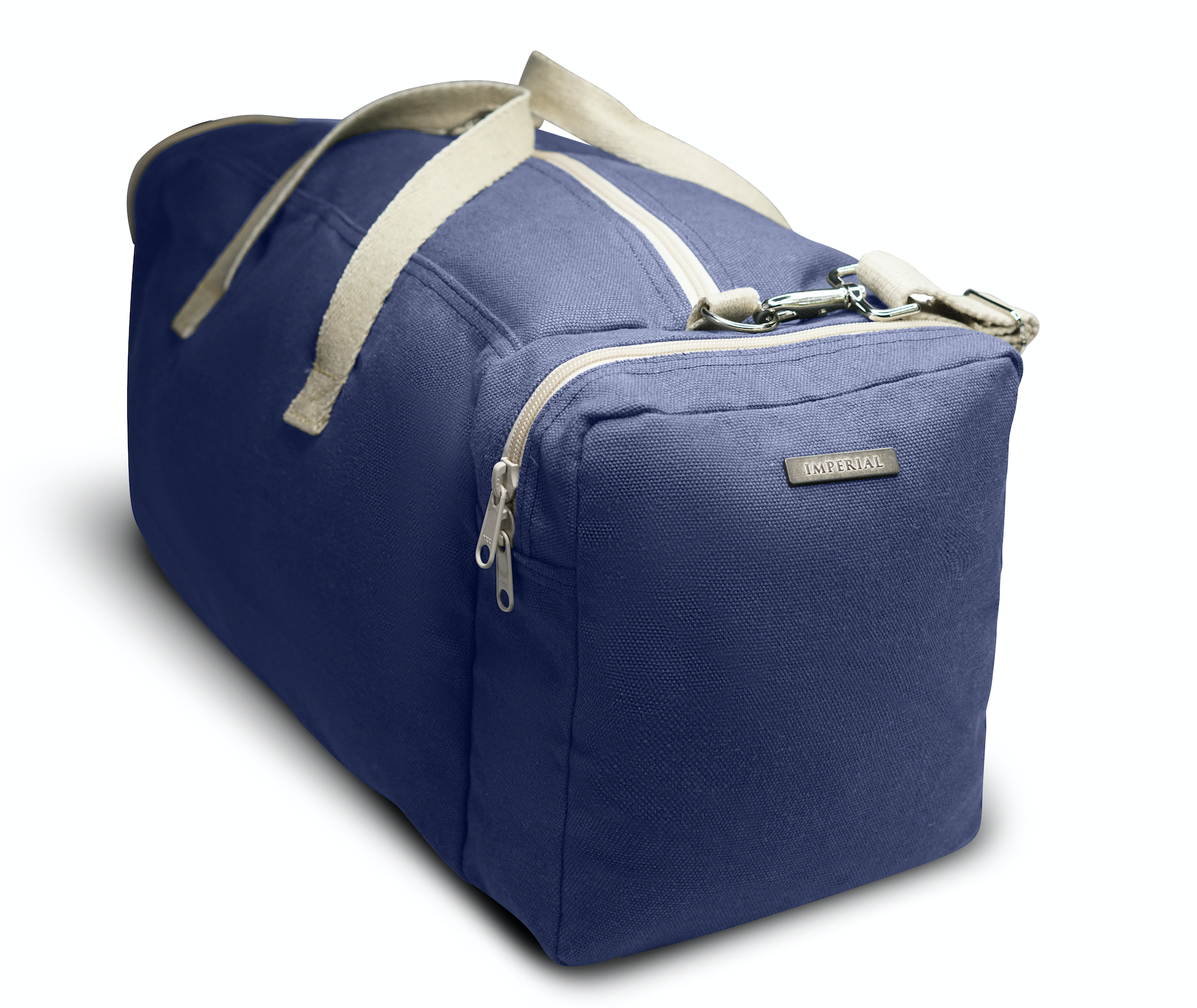 Navy Blue Hemp Duffle Bag