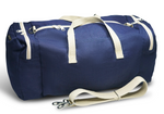 Load image into Gallery viewer, Navy Blue Hemp Duffle Bag
