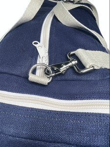 Navy Blue Hemp Duffle Bag