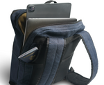 Load image into Gallery viewer, Navy Hemp Business Bag
